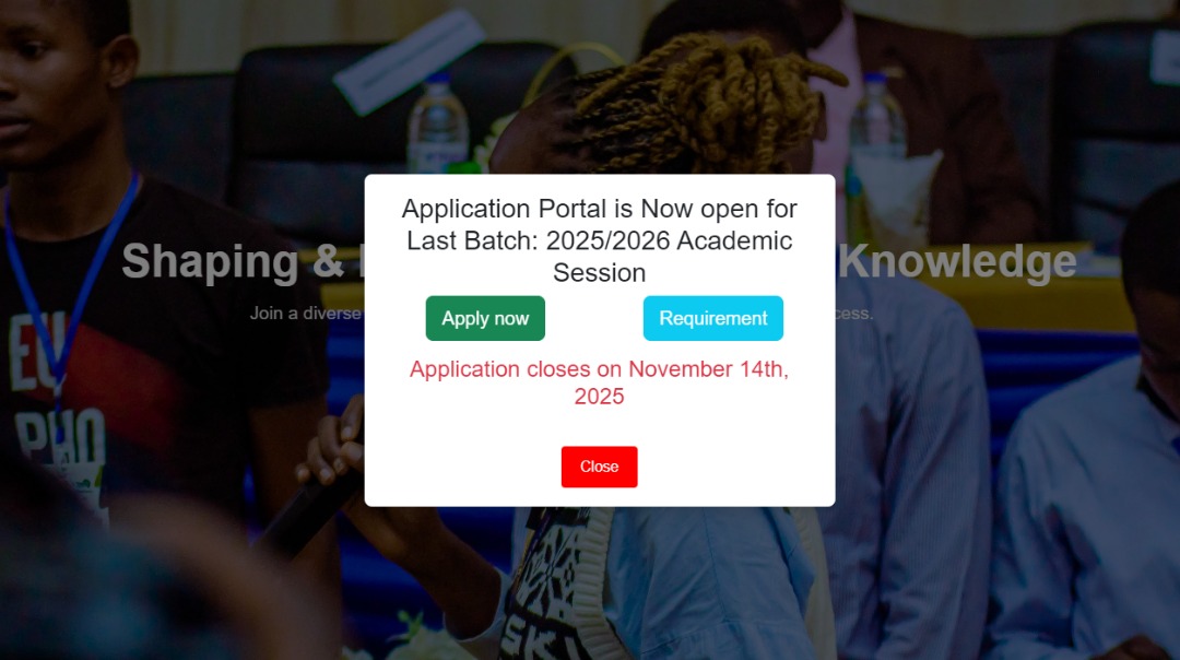 EauedOyo Admission Portal Opens again 