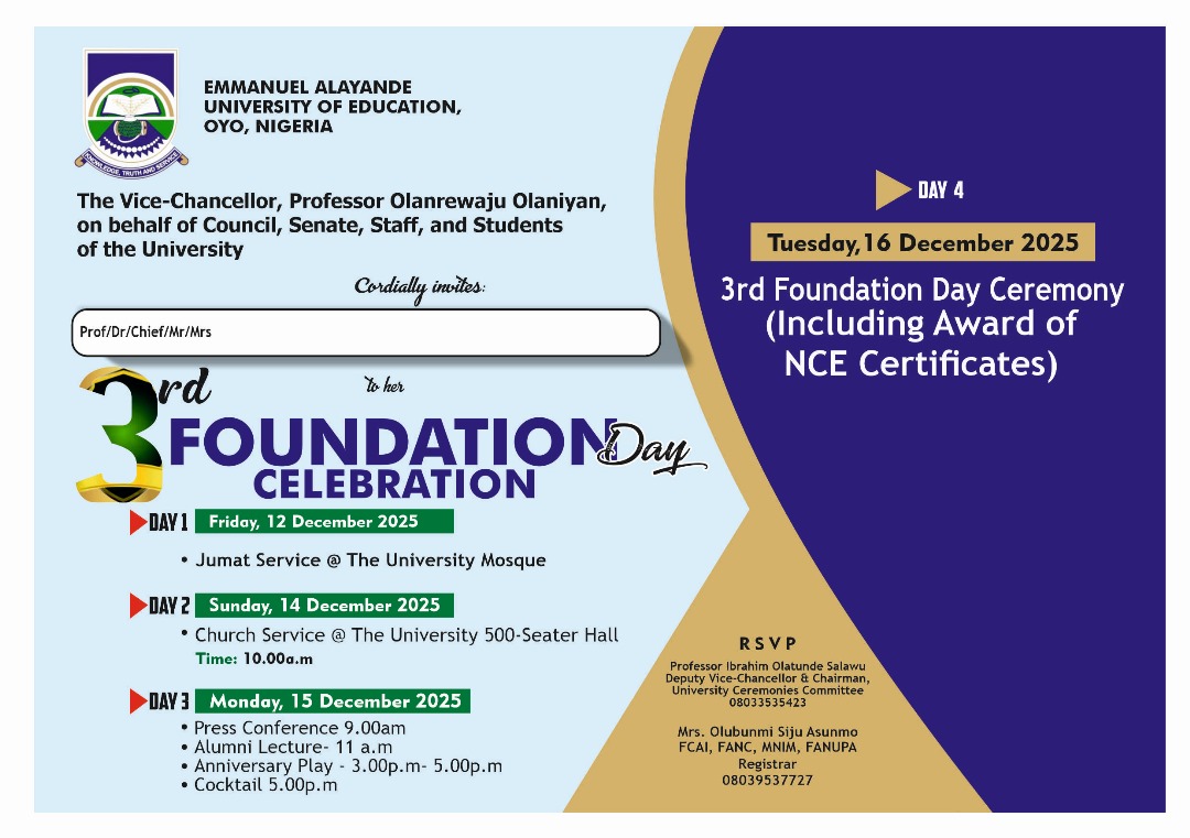 3rd Foundation Day Anniversary & Award of NCE Cerificates