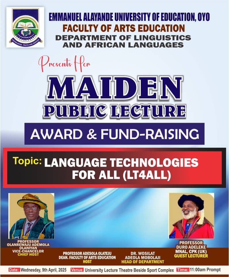 Departmental programme